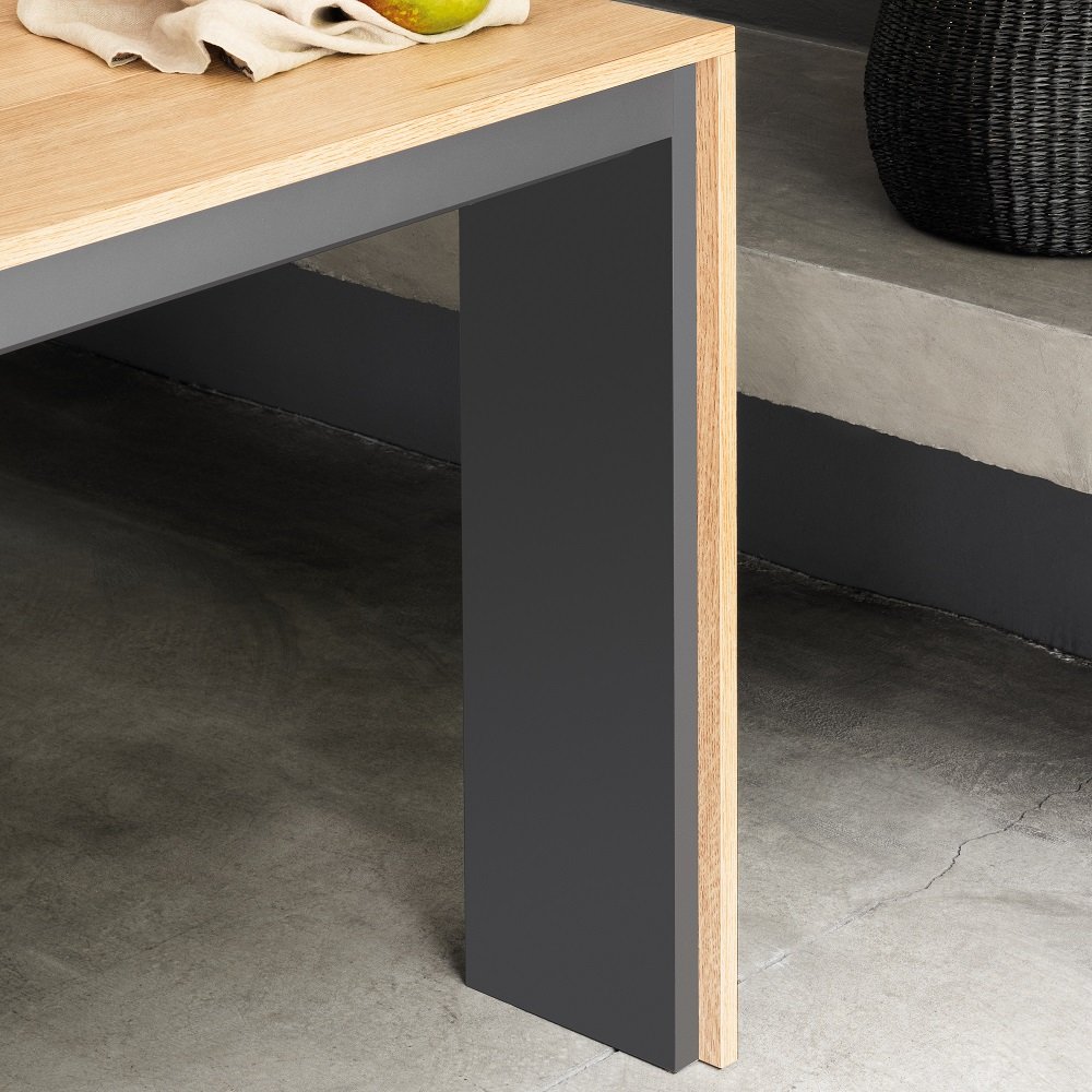 Table console extensible 12 couverts LEONARDO 45/270x120x75cm stratifié écologique