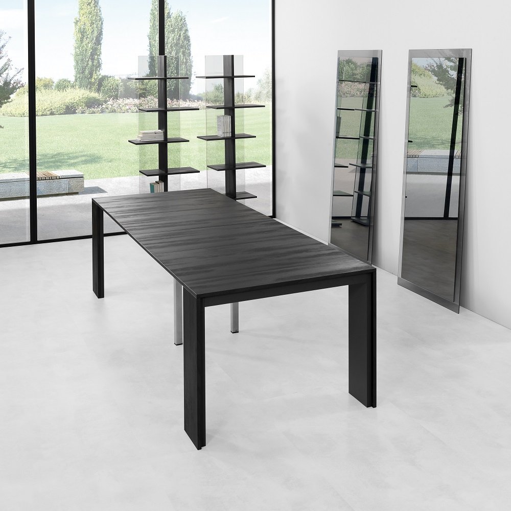 Table console extensible 10 couverts LEONARDO 45/270x90x75cm stratifié écologique