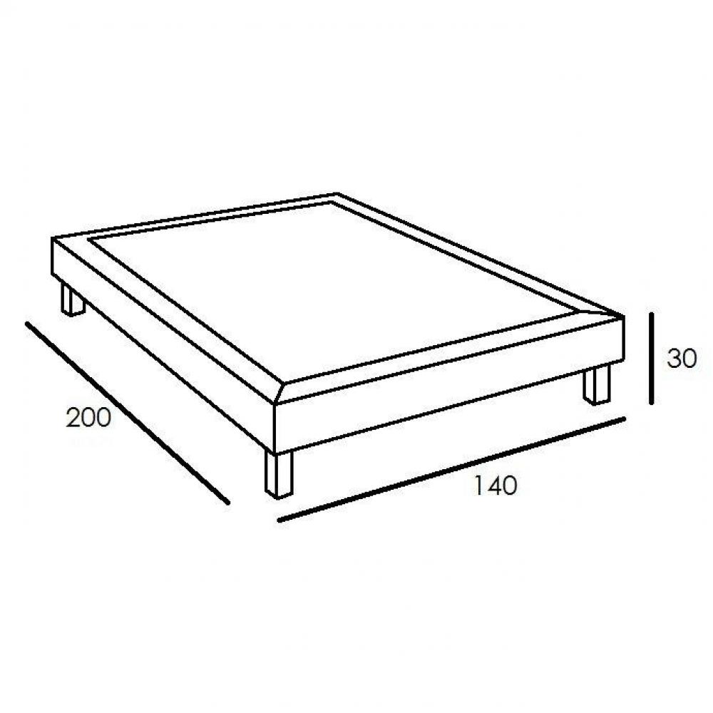 Sommier Design WOODY 140*200 cm. Home Spirit