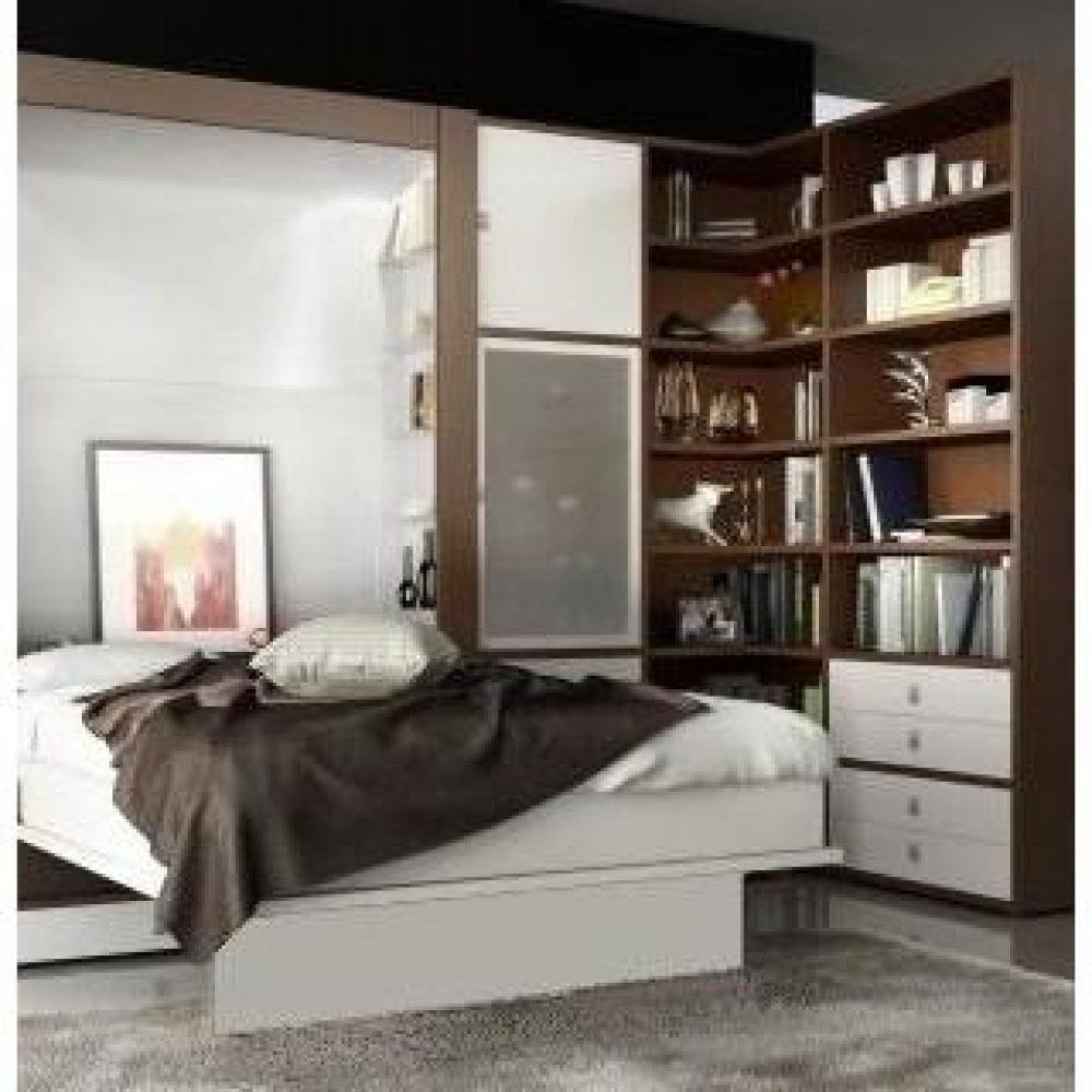 Armoire lit escamotable SQUADRA JACQUELIN couchage 140cm