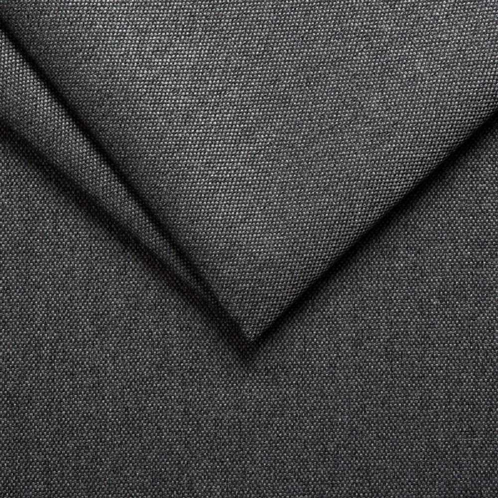 Canapé lit 2-3 places SUN convertible EXPRESS 120cm tweed gris graphite matelas épaisseur 16cm