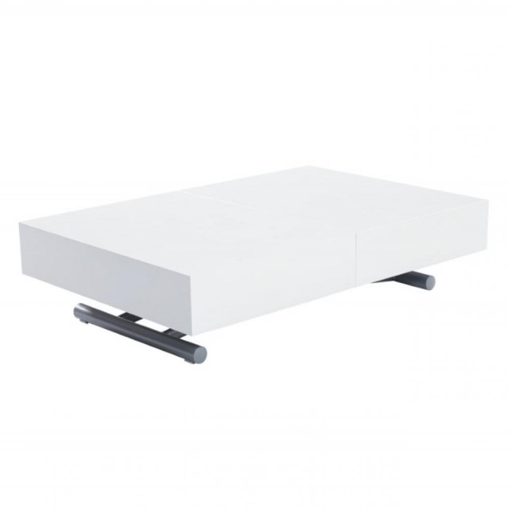 Table relevable extensible HARIE laquée blanc