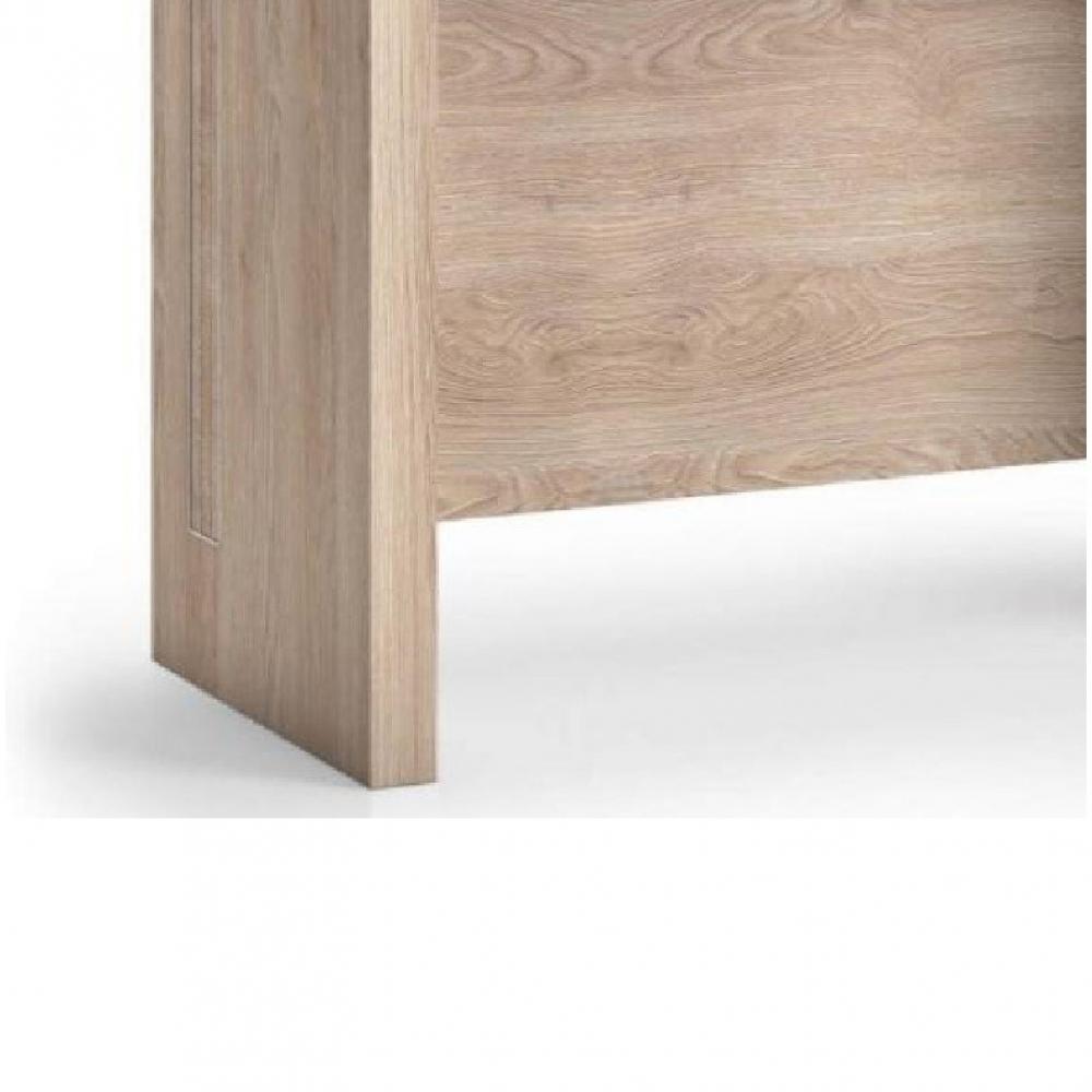 Table console extensible 8 couverts TOPAZ 90 cm chêne avec allonges intégrées