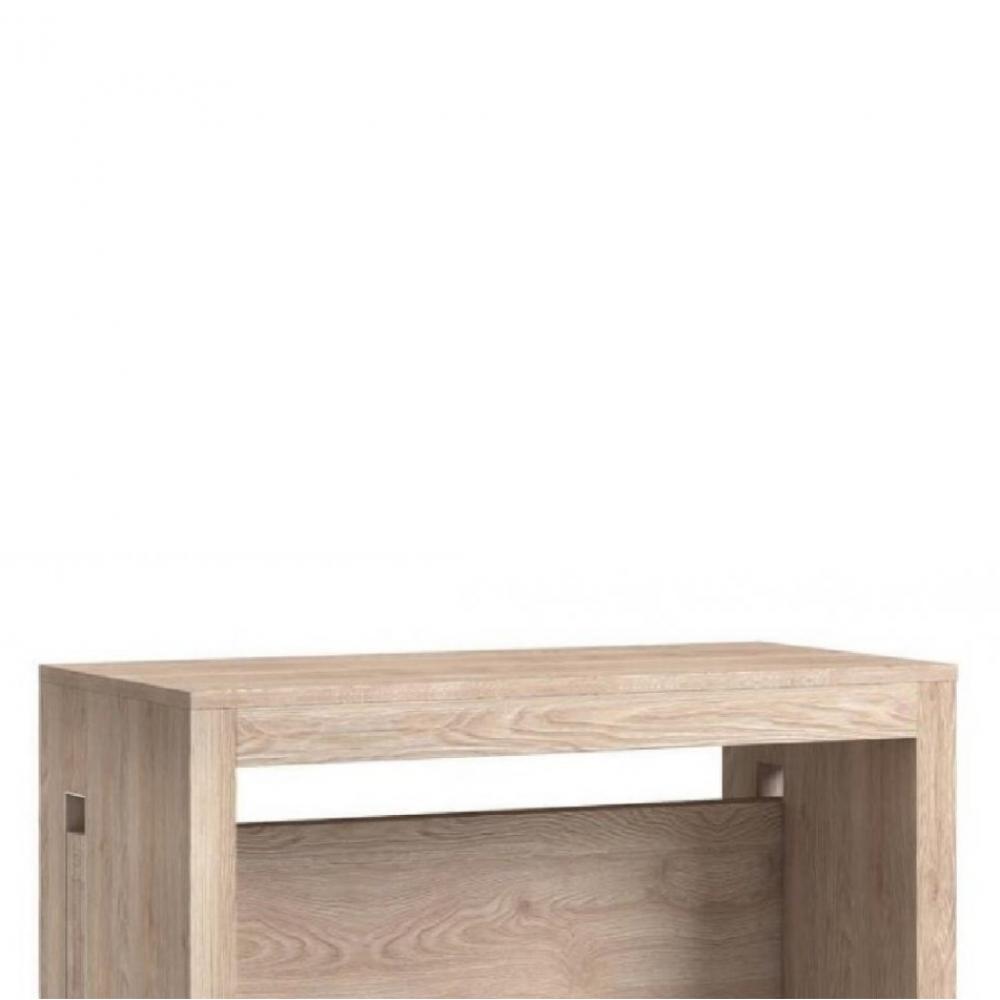 Table console extensible 8 couverts TOPAZ 90 cm chêne avec allonges intégrées