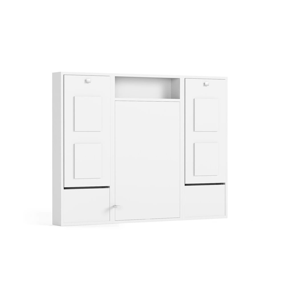 Table escamotable SECRET 87x160x22cm blanc