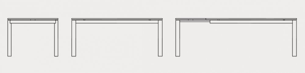 Table extensible 10 couverts BARON pieds métal triangulaire plateau céramique