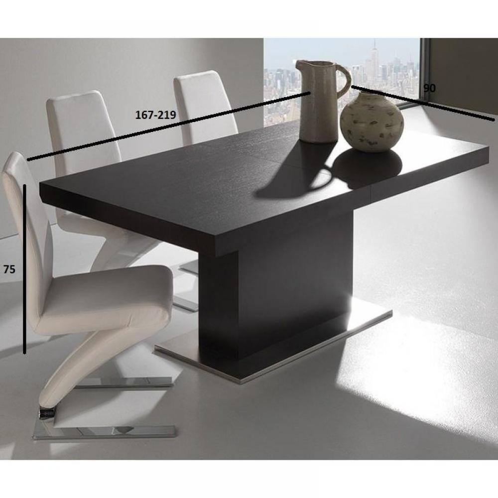 Table repas design extensible DOMUS wengé