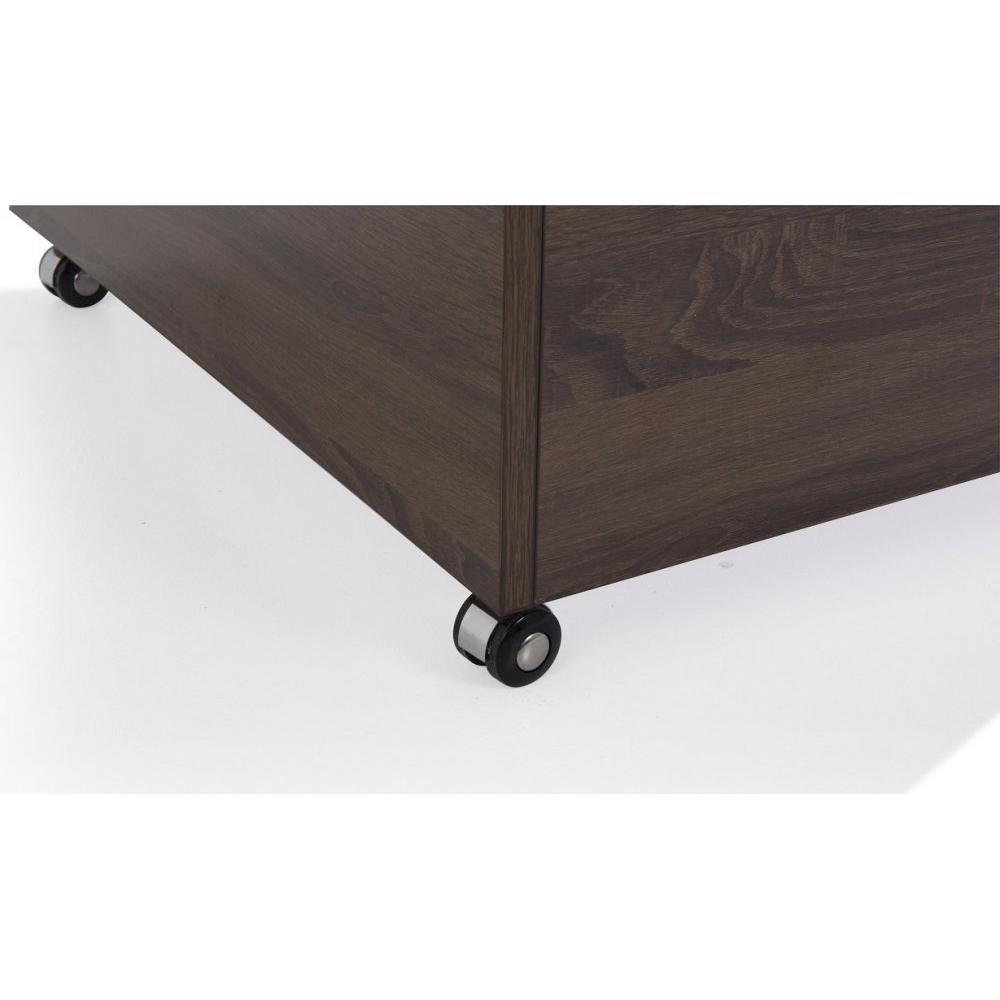 Table basse relevable extensible GIANI wengé