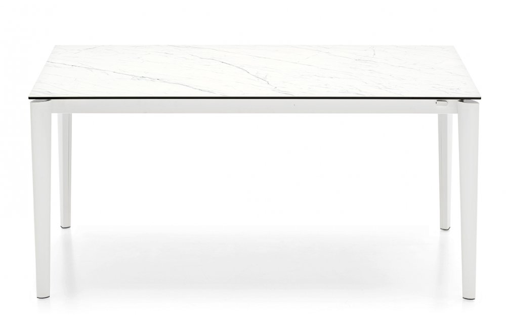 Table extensible 10 couverts ARTIC FAST 260 cm pieds métal plateau céramique