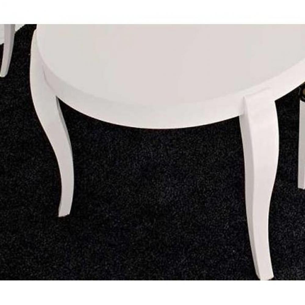 Table repas extensible ronde REGENCY de CALLIGARIS 130x130 blanche