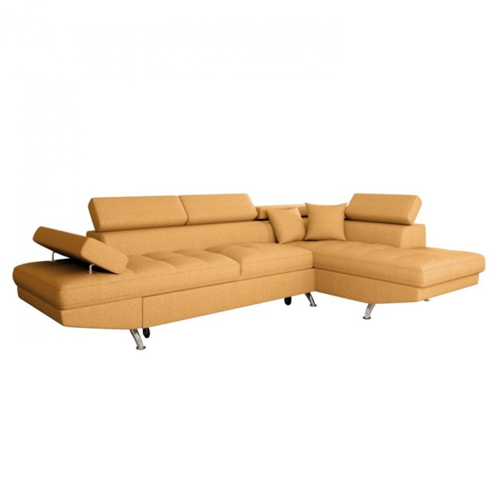 Canapé d'angle Jaune Tissu Design Promotion