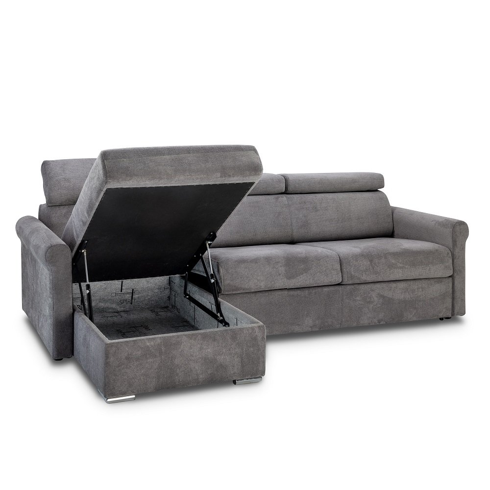 Canapé d'angle Gris Tissu Design Confort Promotion