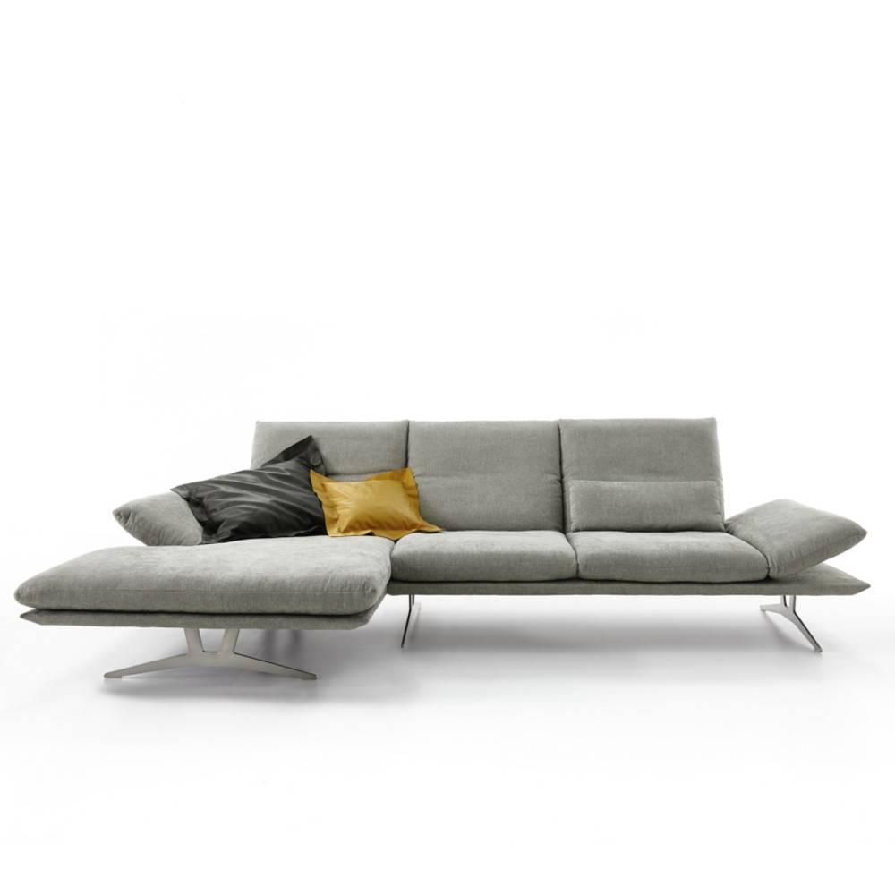 Canapé d'angle gauche fixe haut de gamme FRANCIS de KOINOR 284cm cm dossiers et accoudoirs réglables