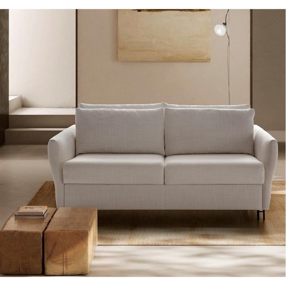 Canapé droit 3 places Beige Tissu Design Confort Promotion