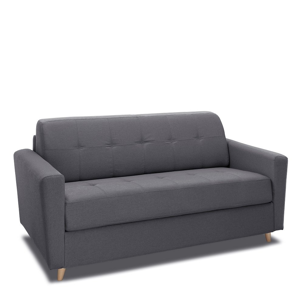 Canapé droit Gris Tissu Design Confort Promotion