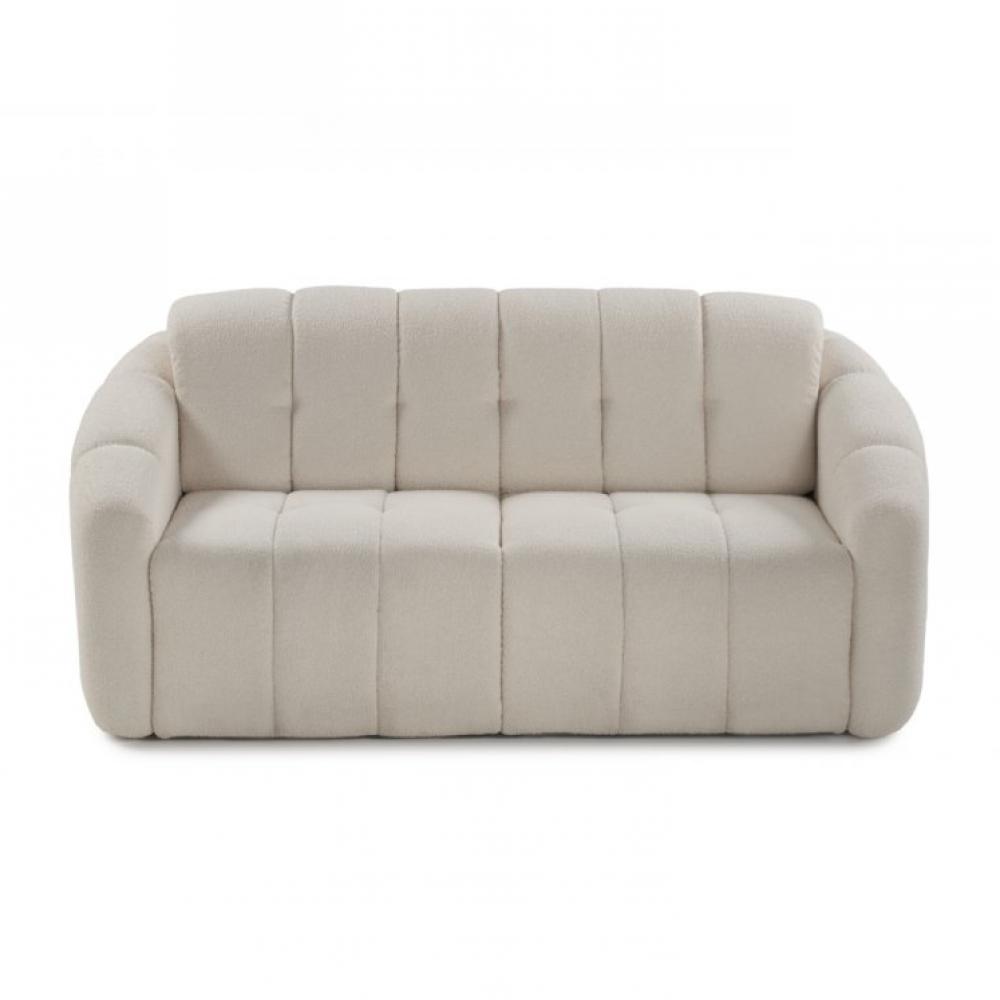 Canapé droit Beige Tissu Design Confort