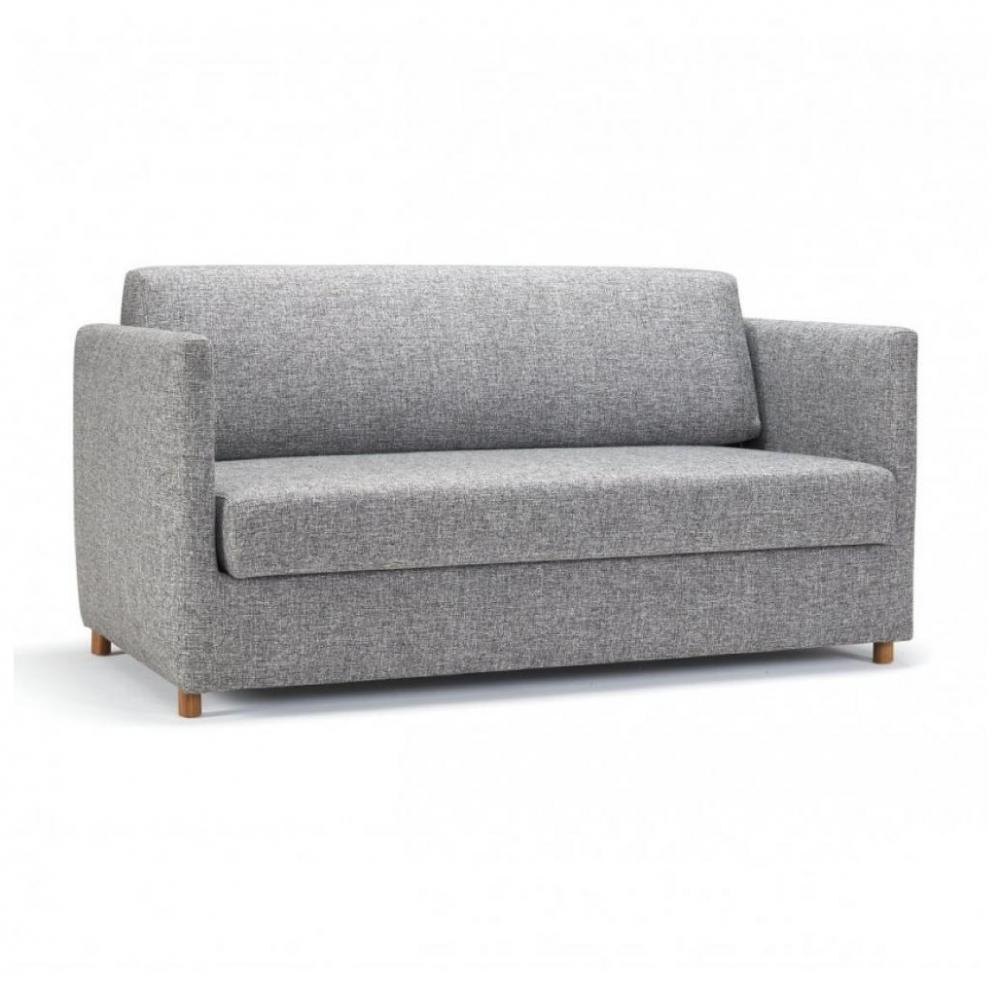 INNOVATION LIVING Canapé convertible OLAN coloris Twiwt Granite couchage 140 cm