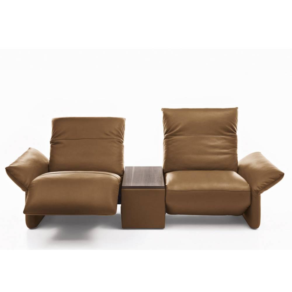 Canapé relax manuel 2 places haut de gamme ELENA de KOINOR 260 cm avec table intégrée