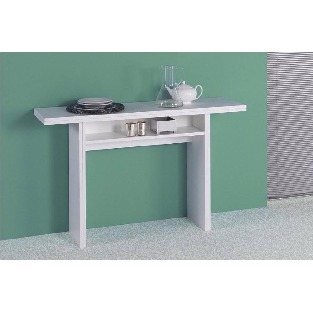 Table console extensible FIONA blanche