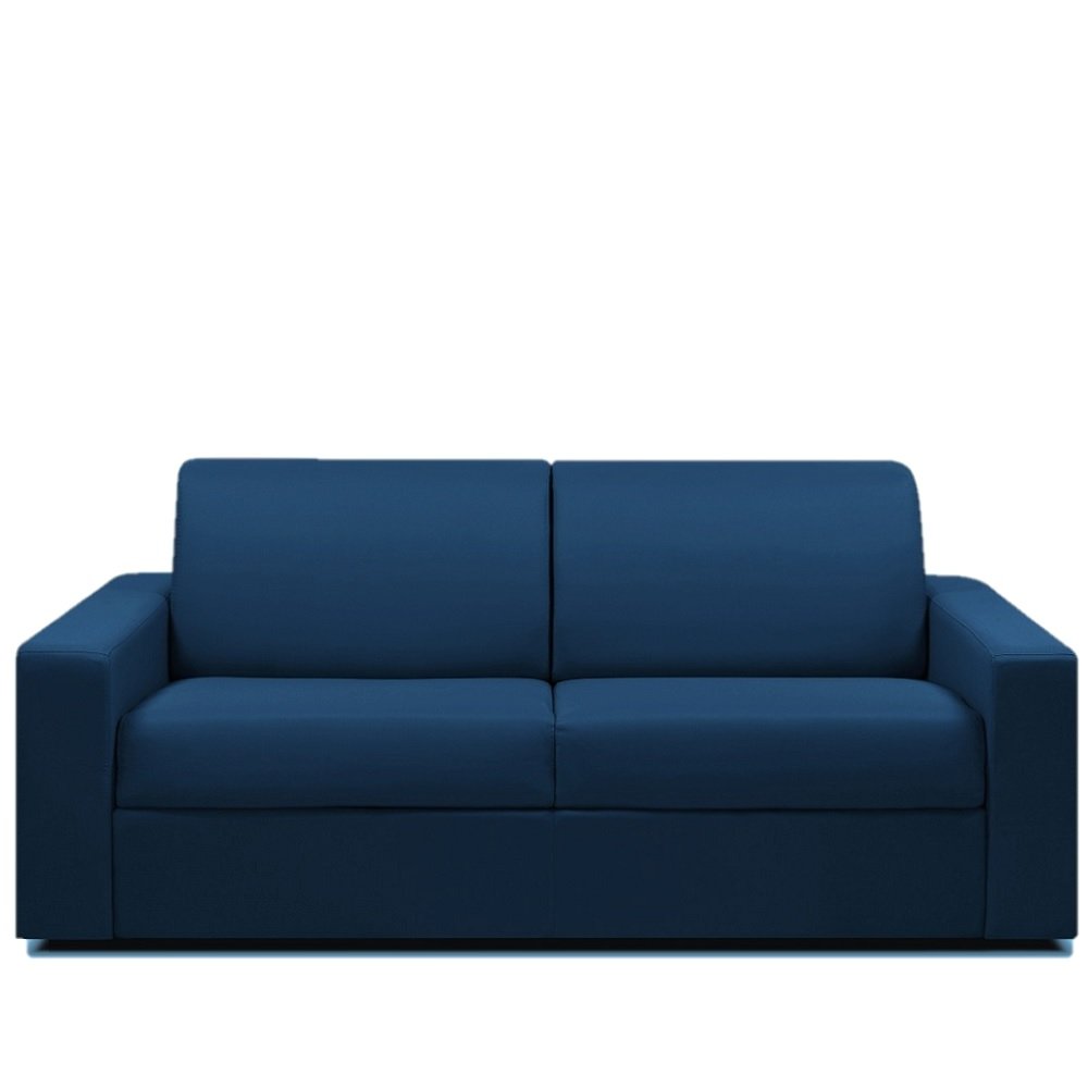 Canapé droit Bleu Tissu Confort Promotion