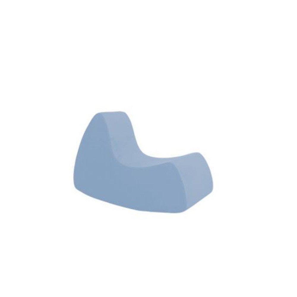 Fauteuil à bascule design GRAND PRIX petit modèle en microfibre bleu SOFTLINE