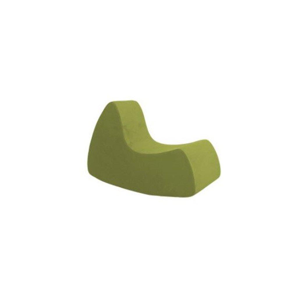 Fauteuil à bascule design GRAND PRIX petit modèle en microfibre vert SOFTLINE