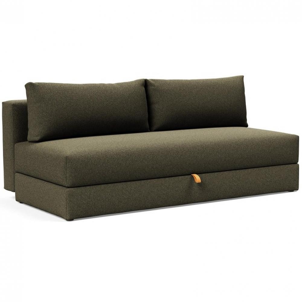 Canapé droit Noir Tissu Design Confort