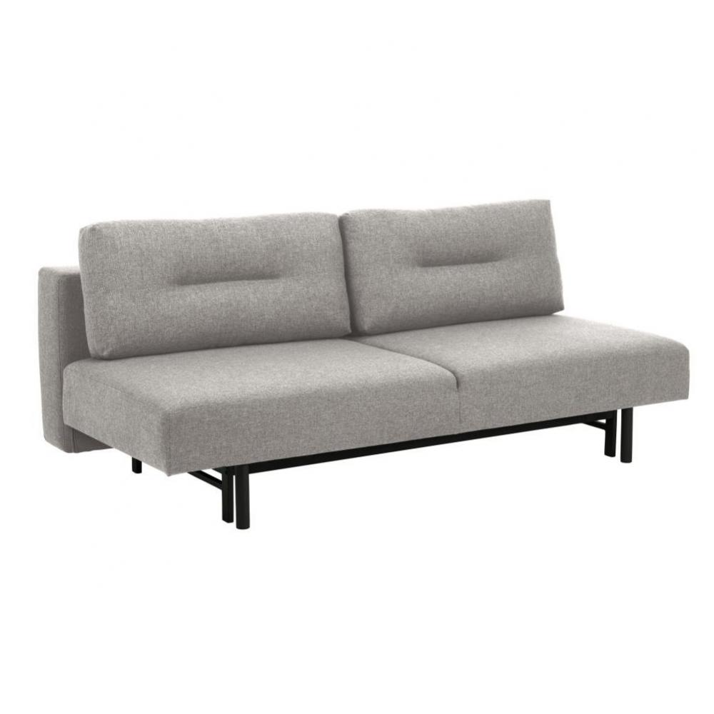 Canapé droit Gris Tissu Moderne Confort