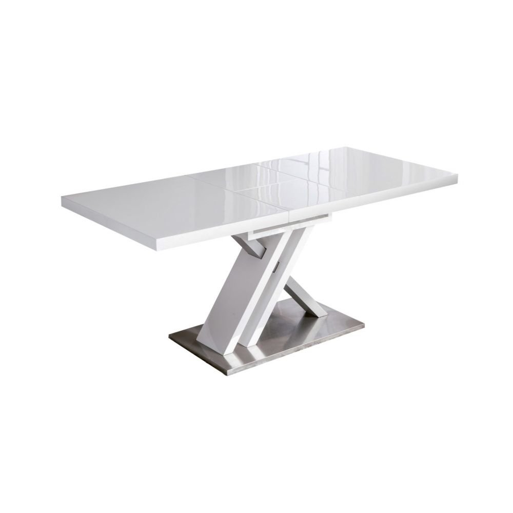 Table de repas extensible SONE design blanche 130x80
