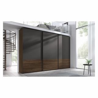 Armoire 3 portes coulissantes frange inférieure 296,2x240 caisse Legend façade Legend Pizzara Laquée