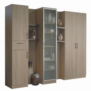 Armoire modulable ARLITEC colonne de rangement avec porte vitrée design