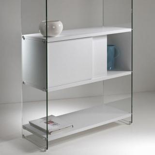 Bibliothèque murale BABYLONE 90 cm blanc céruse