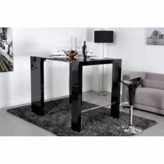 EXTEND-BAR noir, bar-console haute et extensible.
