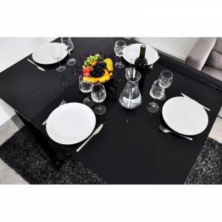EXTEND-BAR noir, bar-console haute et extensible.