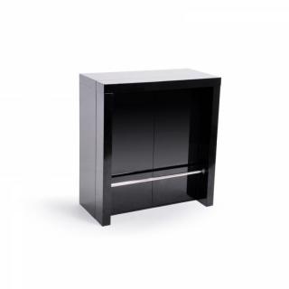EXTEND-BAR noir, bar-console haute et extensible.