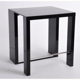 EXTEND-BAR noir, bar-console haute et extensible.