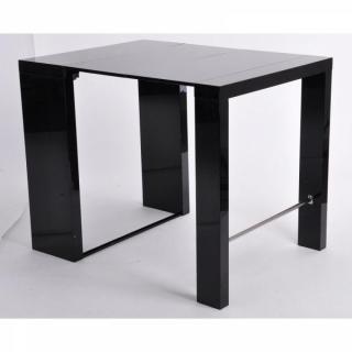 EXTEND-BAR noir, bar-console haute et extensible.