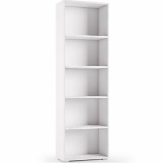 Bibliothèque élégant BEKO blanc 60x195x30 cm 4 étagères réglables 