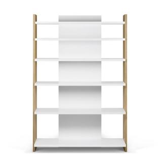 Bibliothèque LAMBERT chêne et blanc