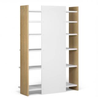 Bibliothèque LAMBERT chêne et blanc