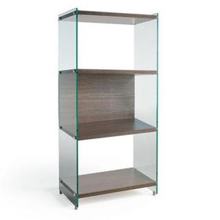 Bibliothèque murale 4 étagères BABYLONE 60 cm céruse noyer Bibliothèque murale 4 étagères BABYLONE 60 cm céruse noyer