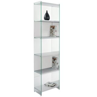 Bibliothèque murale 6 étagères BABYLONE 60 cm blanche mate Bibliothèque murale 6 étagères BABYLONE 60 cm blanche mate