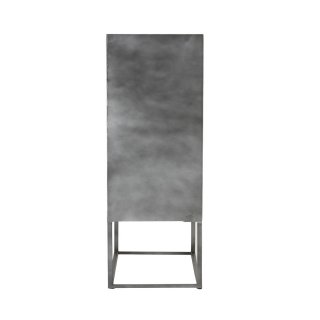 Buffet Bar  TINA  2 portes Marron Bois  / Pieds métal gris
