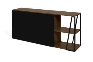 Buffet design ALBI Noyer/Noir