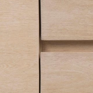 Buffet bas design NORA 2 portes 3 tiroirs Bois naturel