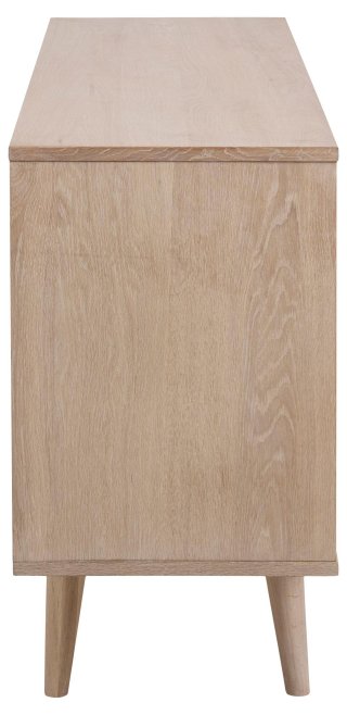 Buffet bas design NORA 2 portes 3 tiroirs Bois naturel