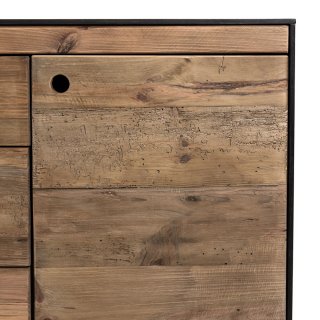 Buffet DANDY 2 portes 3 tiroirs en pin recyclé