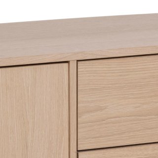 Buffet design MARTIN 2 portes 3 tiroirs Bois naturel