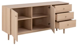Buffet design MARTIN 2 portes 3 tiroirs Bois naturel