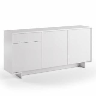 Buffet bas FRIME 3 portes 1 tiroir cadre blanc façade blanc Buffet bas FRIME 3 portes 1 tiroir cadre blanc façade blanc